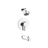 Keeney Mfg Bath Tub and Shower Faucet, Polished Chrome, Deck DEL90CCP